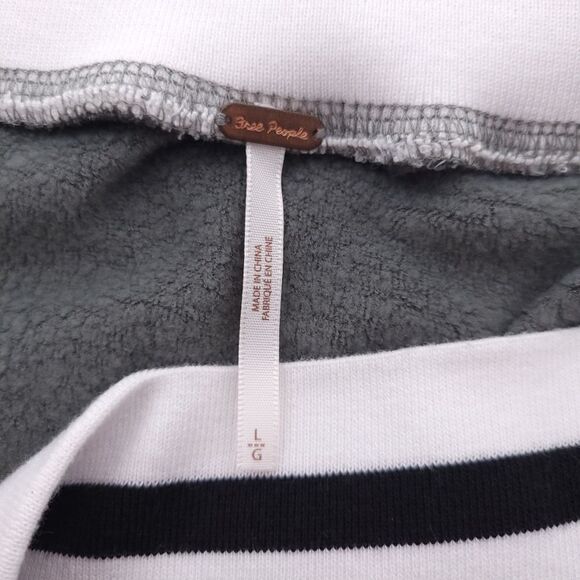 Free People Gray Striped Mini Skirt With Pockets Womens Size Large - Picture 6 of 8